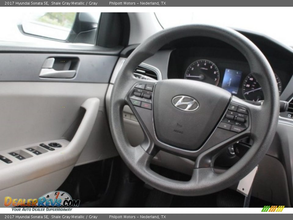 2017 Hyundai Sonata SE Shale Gray Metallic / Gray Photo #27