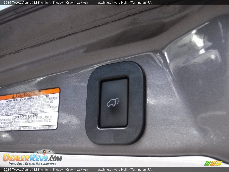 2016 Toyota Sienna XLE Premium Predawn Gray Mica / Ash Photo #30