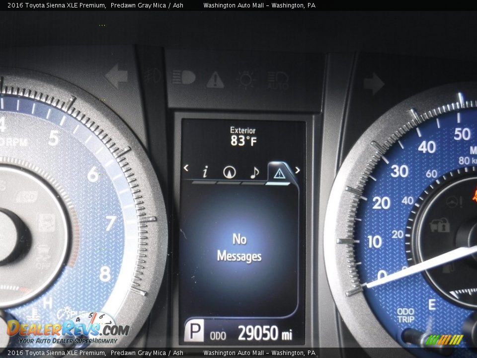 2016 Toyota Sienna XLE Premium Predawn Gray Mica / Ash Photo #33