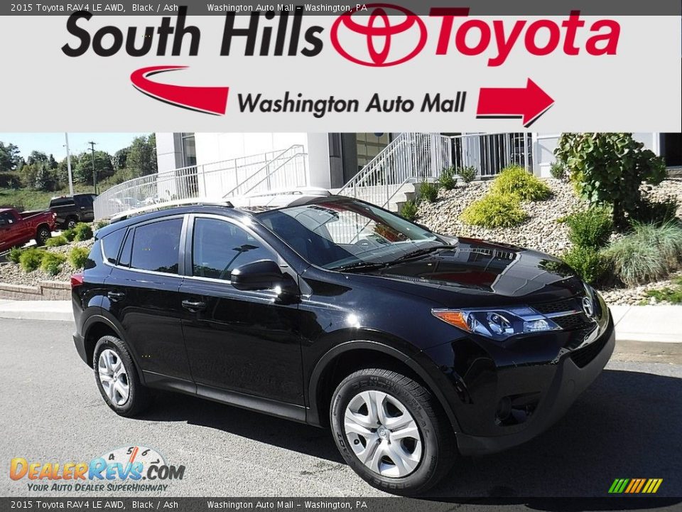 2015 Toyota RAV4 LE AWD Black / Ash Photo #1