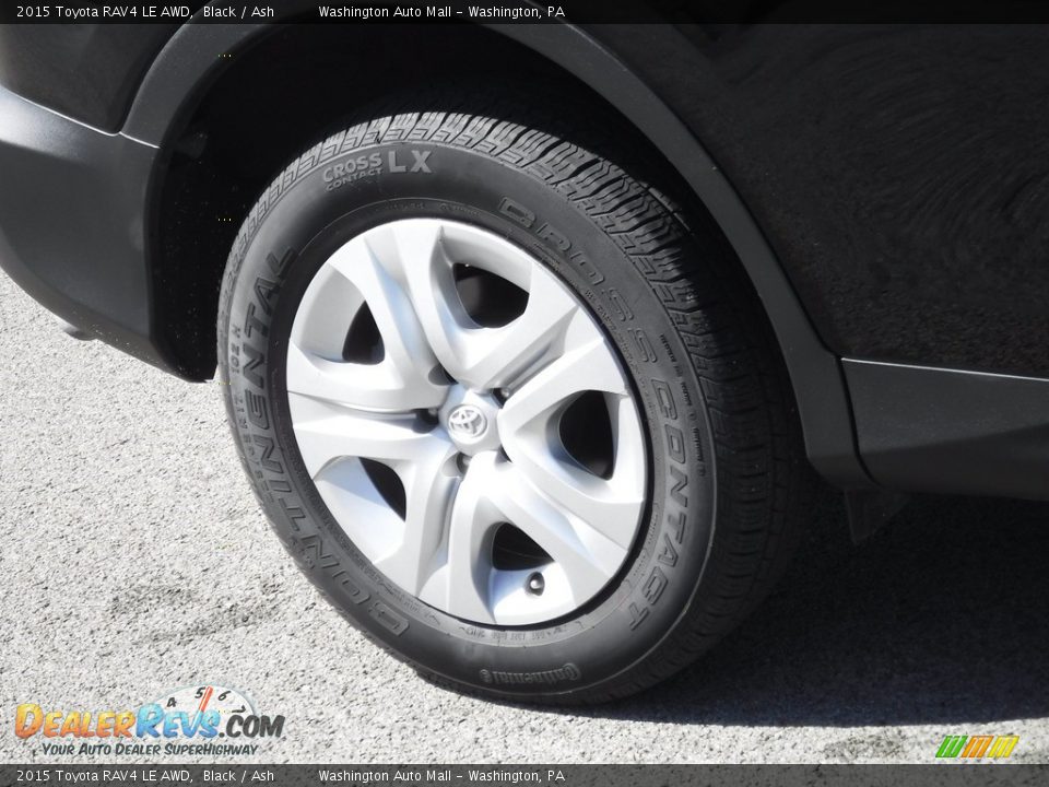 2015 Toyota RAV4 LE AWD Black / Ash Photo #3