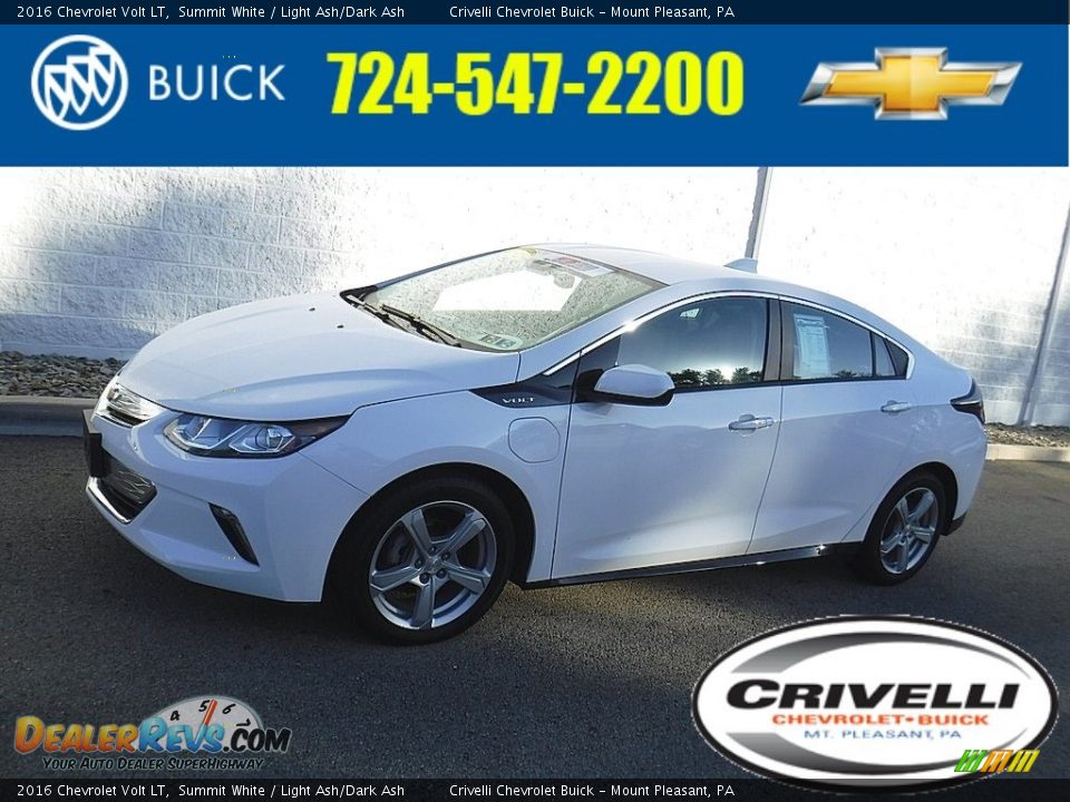 2016 Chevrolet Volt LT Summit White / Light Ash/Dark Ash Photo #1