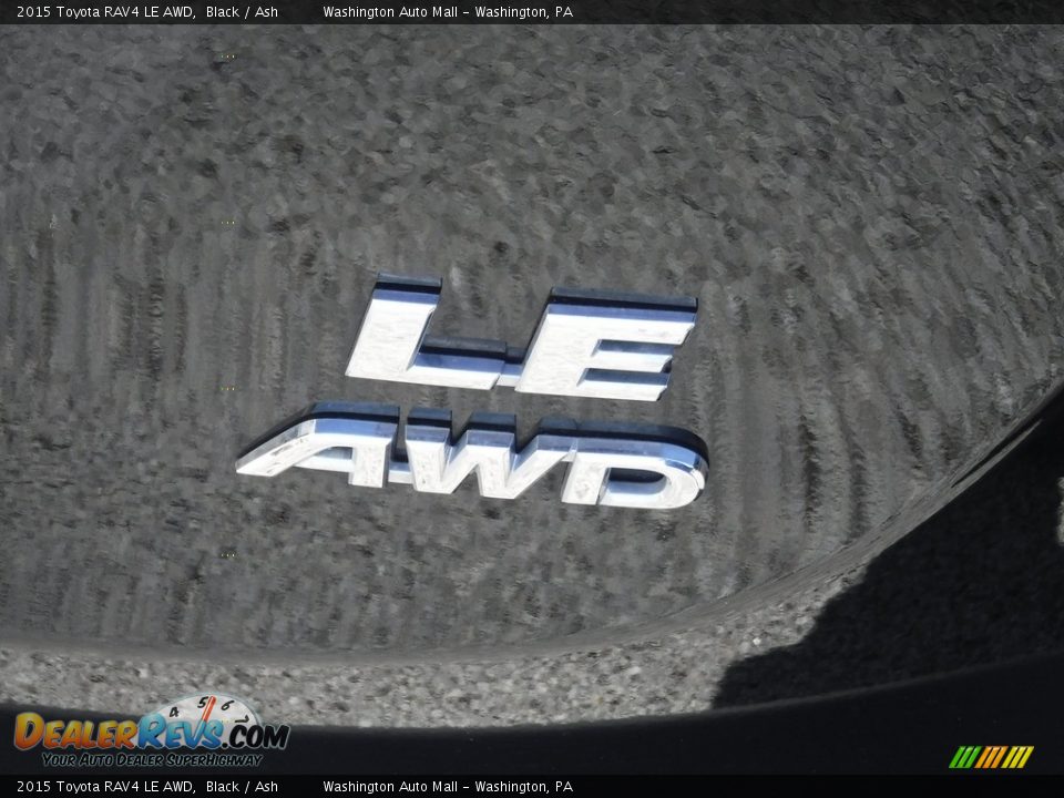 2015 Toyota RAV4 LE AWD Black / Ash Photo #10