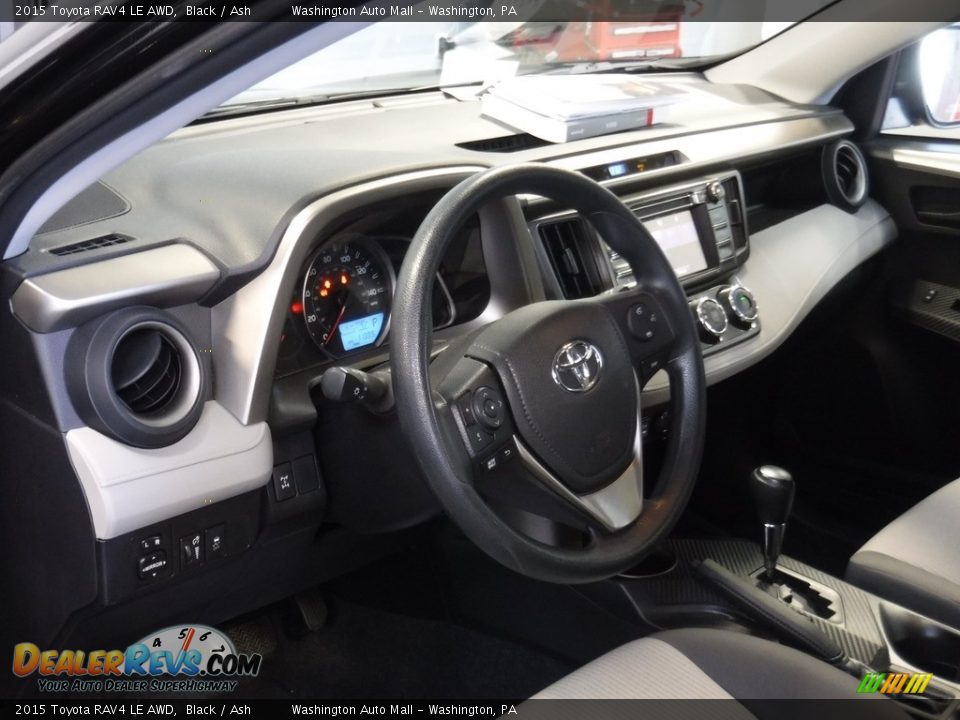 2015 Toyota RAV4 LE AWD Black / Ash Photo #12