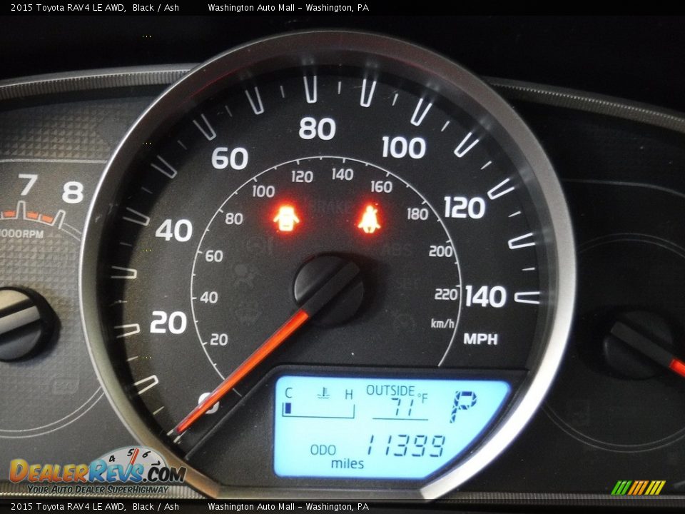 2015 Toyota RAV4 LE AWD Black / Ash Photo #27