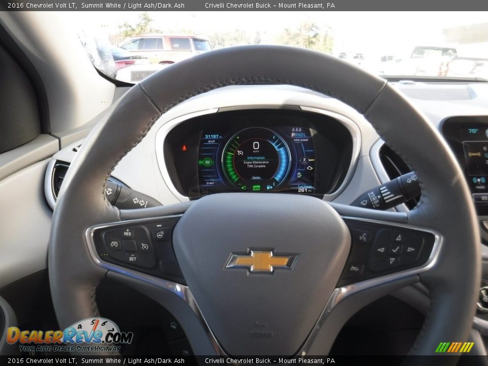 2016 Chevrolet Volt LT Summit White / Light Ash/Dark Ash Photo #22