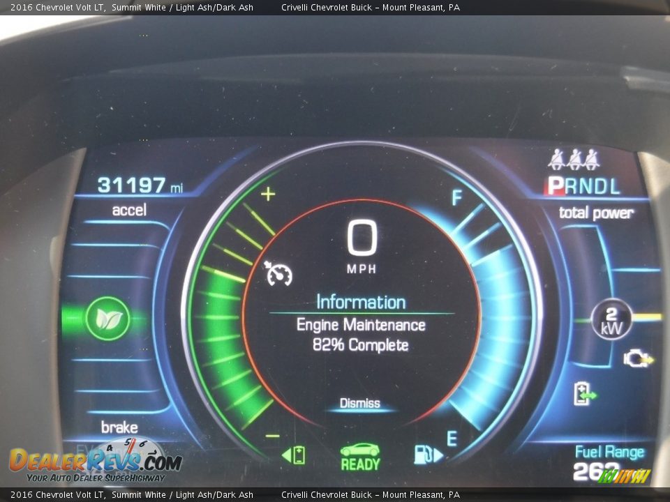 2016 Chevrolet Volt LT Summit White / Light Ash/Dark Ash Photo #35