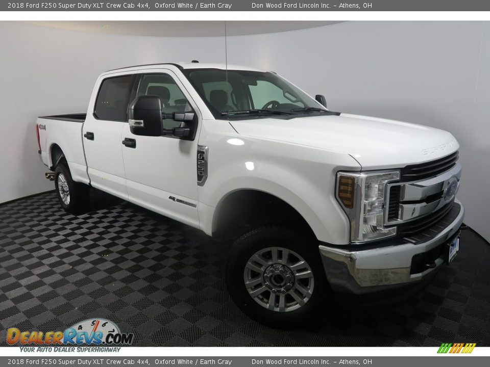 2018 Ford F250 Super Duty XLT Crew Cab 4x4 Oxford White / Earth Gray Photo #4