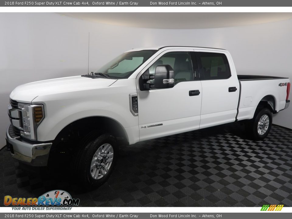 2018 Ford F250 Super Duty XLT Crew Cab 4x4 Oxford White / Earth Gray Photo #7