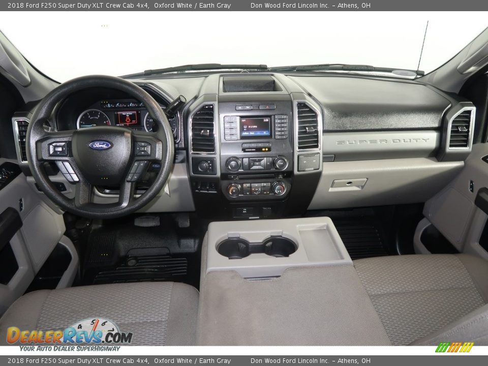 2018 Ford F250 Super Duty XLT Crew Cab 4x4 Oxford White / Earth Gray Photo #14
