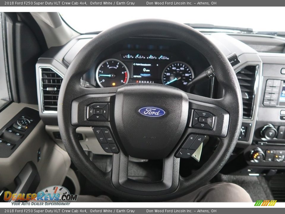 2018 Ford F250 Super Duty XLT Crew Cab 4x4 Oxford White / Earth Gray Photo #17
