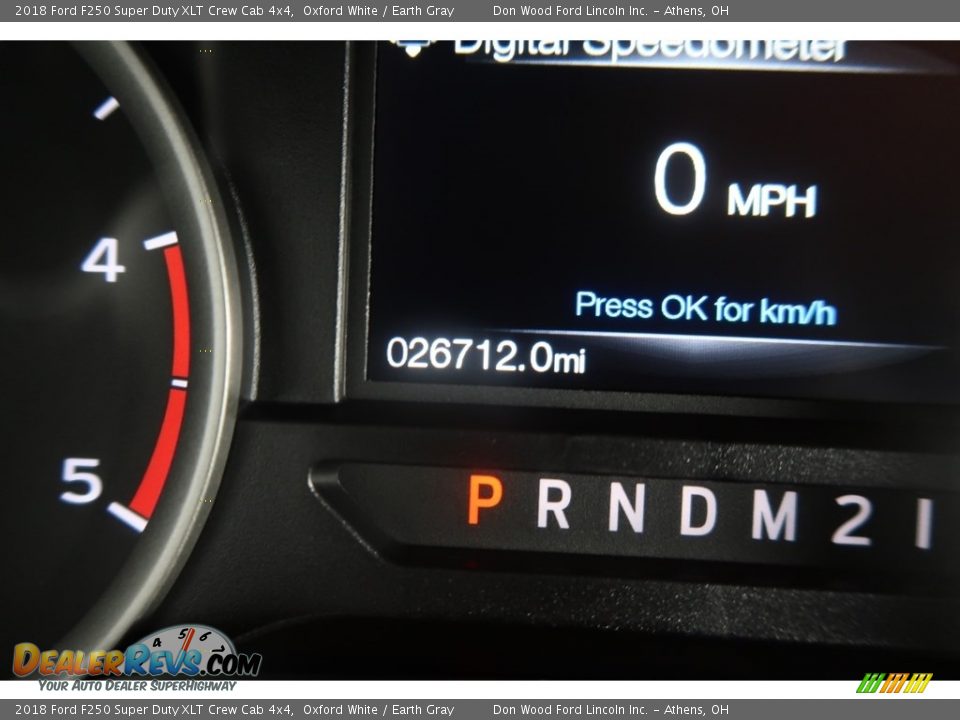 2018 Ford F250 Super Duty XLT Crew Cab 4x4 Oxford White / Earth Gray Photo #20
