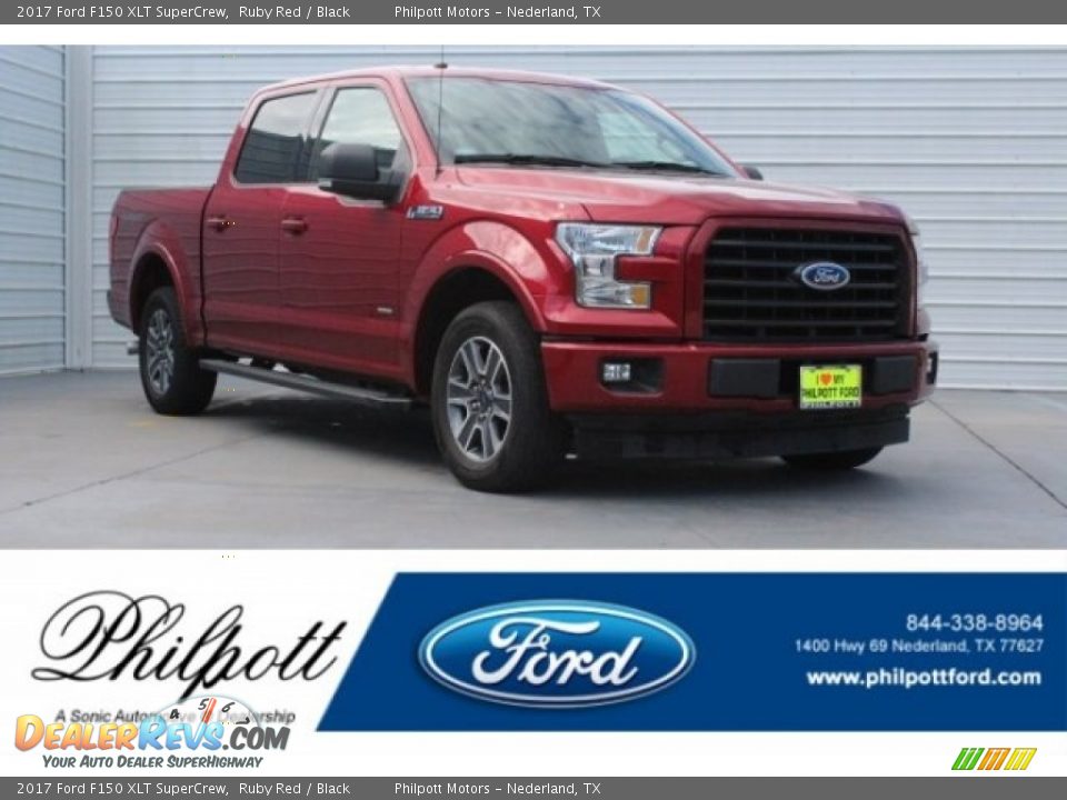 2017 Ford F150 XLT SuperCrew Ruby Red / Black Photo #1