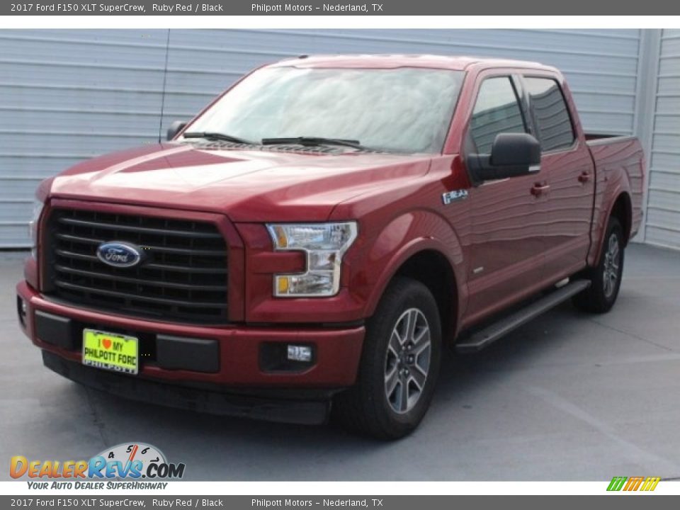 2017 Ford F150 XLT SuperCrew Ruby Red / Black Photo #3