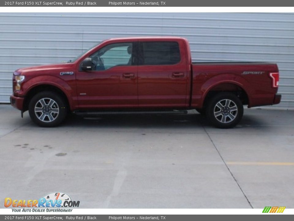 2017 Ford F150 XLT SuperCrew Ruby Red / Black Photo #8