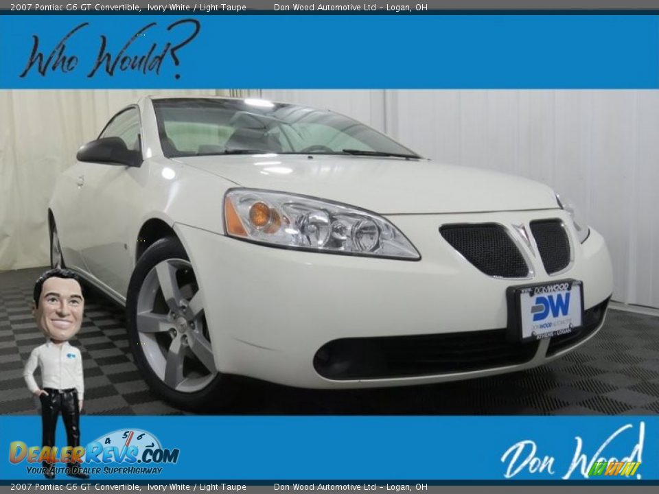 2007 Pontiac G6 GT Convertible Ivory White / Light Taupe Photo #1