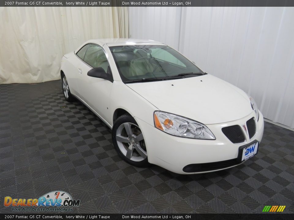 2007 Pontiac G6 GT Convertible Ivory White / Light Taupe Photo #3