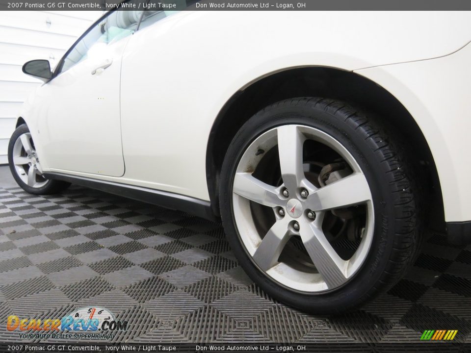 2007 Pontiac G6 GT Convertible Ivory White / Light Taupe Photo #9