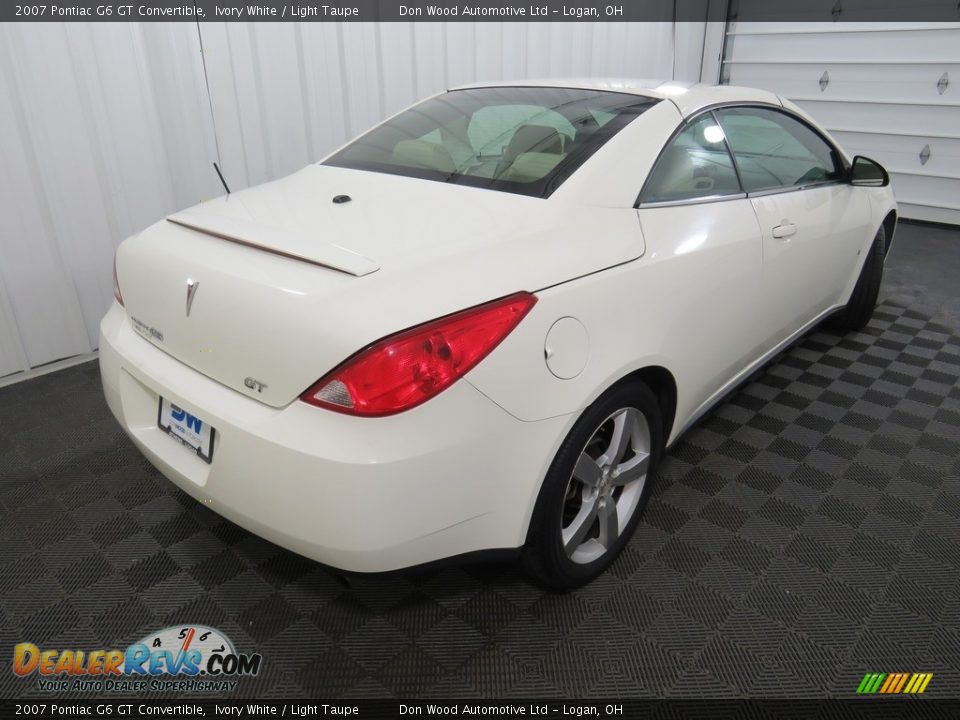2007 Pontiac G6 GT Convertible Ivory White / Light Taupe Photo #14