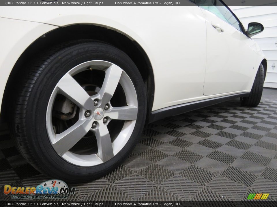 2007 Pontiac G6 GT Convertible Ivory White / Light Taupe Photo #15