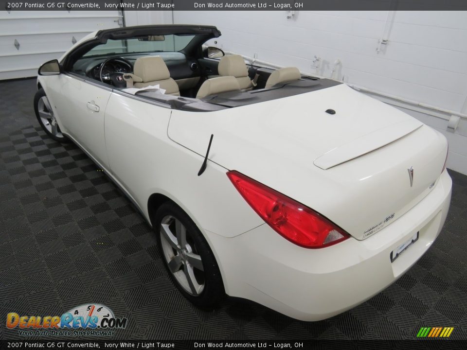 2007 Pontiac G6 GT Convertible Ivory White / Light Taupe Photo #19