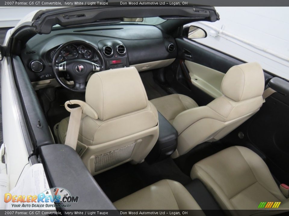 2007 Pontiac G6 GT Convertible Ivory White / Light Taupe Photo #20