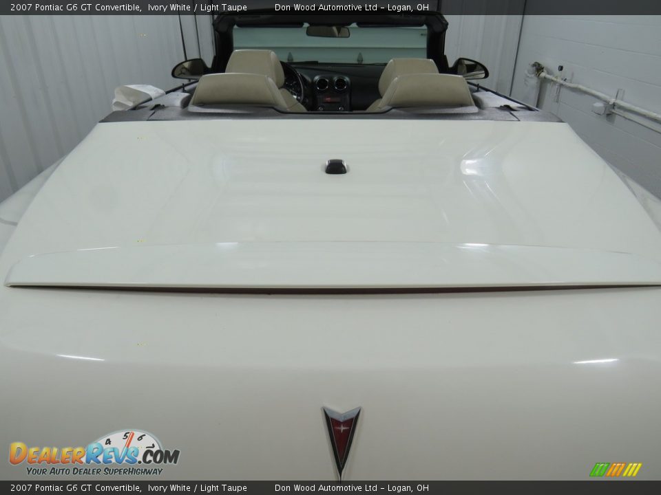 2007 Pontiac G6 GT Convertible Ivory White / Light Taupe Photo #21