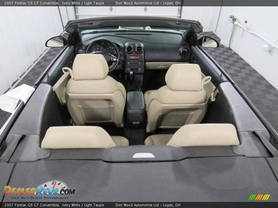 2007 Pontiac G6 GT Convertible Ivory White / Light Taupe Photo #22