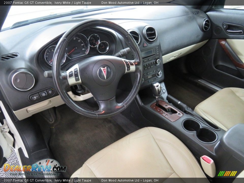 2007 Pontiac G6 GT Convertible Ivory White / Light Taupe Photo #25