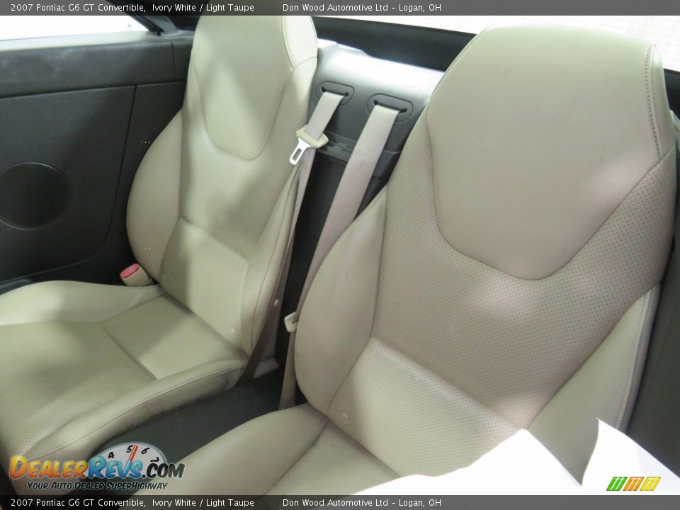 2007 Pontiac G6 GT Convertible Ivory White / Light Taupe Photo #26