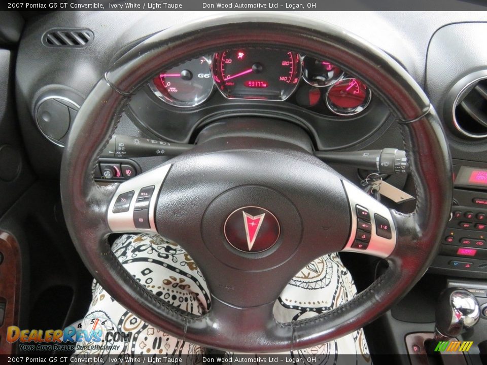 2007 Pontiac G6 GT Convertible Ivory White / Light Taupe Photo #31