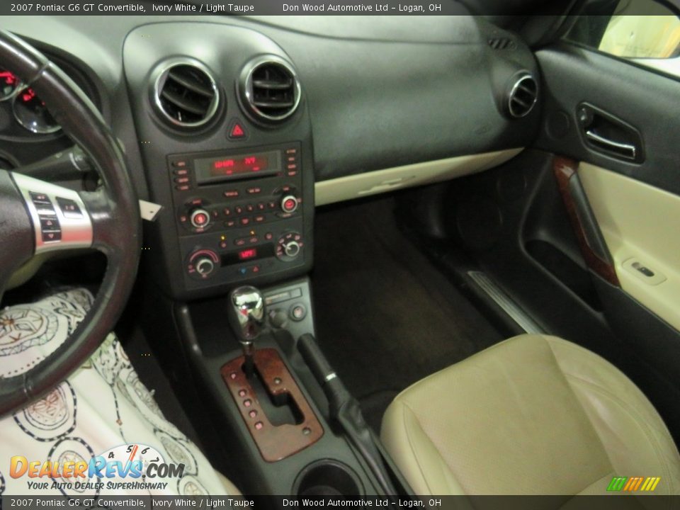 2007 Pontiac G6 GT Convertible Ivory White / Light Taupe Photo #33