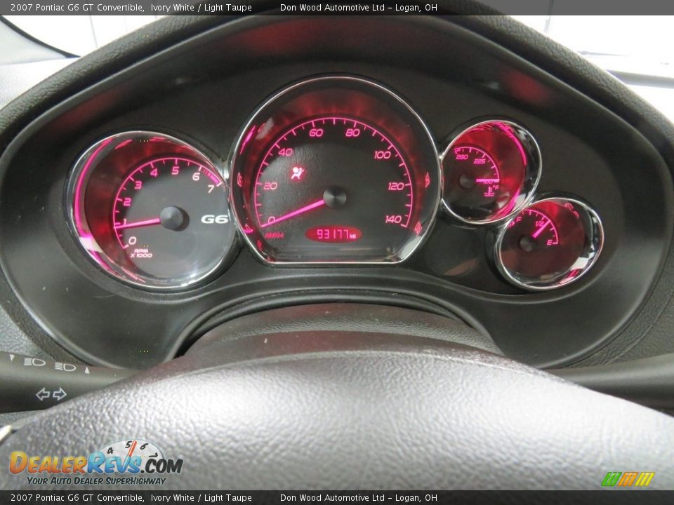 2007 Pontiac G6 GT Convertible Ivory White / Light Taupe Photo #34