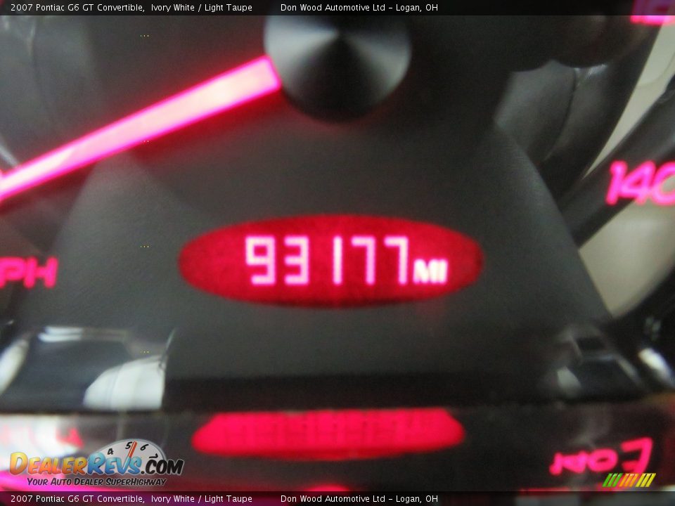 2007 Pontiac G6 GT Convertible Ivory White / Light Taupe Photo #35