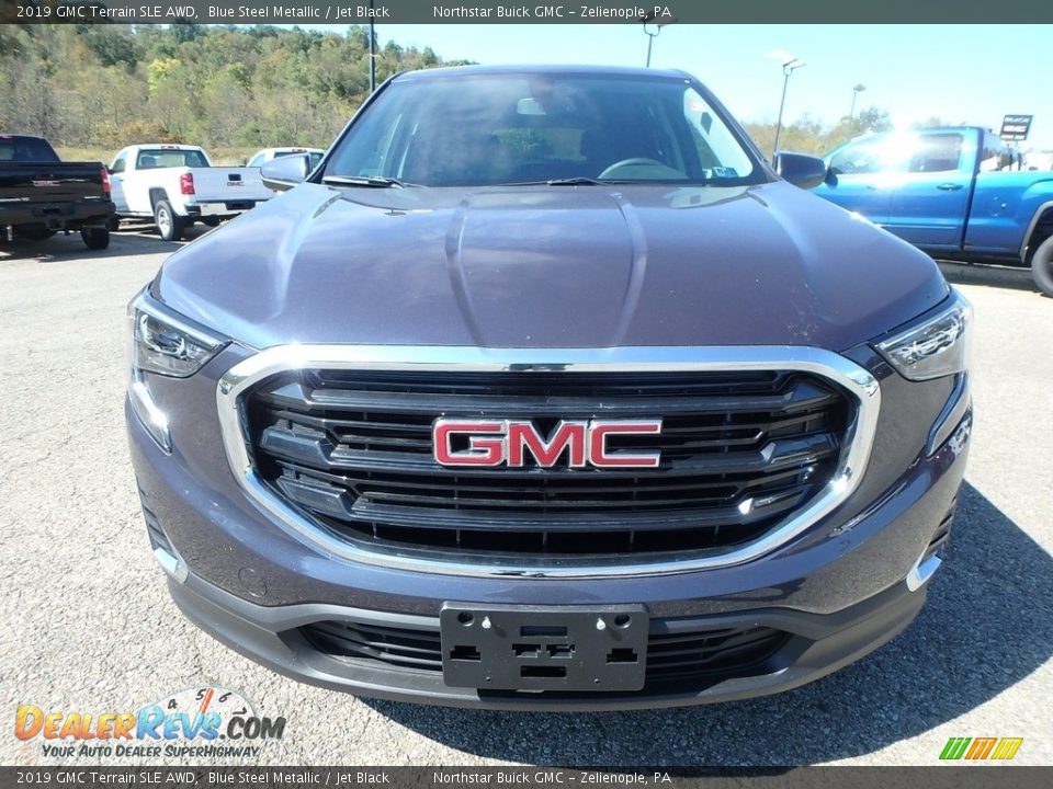 2019 GMC Terrain SLE AWD Blue Steel Metallic / Jet Black Photo #2