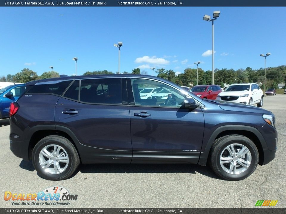 2019 GMC Terrain SLE AWD Blue Steel Metallic / Jet Black Photo #4