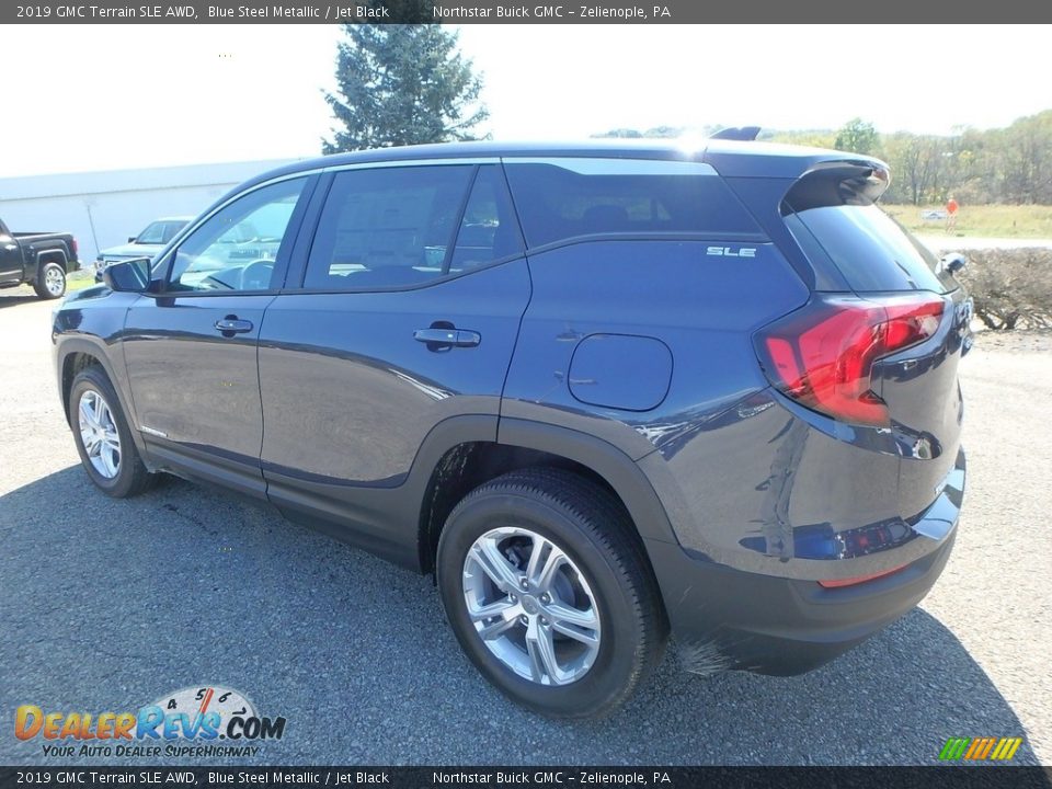 2019 GMC Terrain SLE AWD Blue Steel Metallic / Jet Black Photo #8
