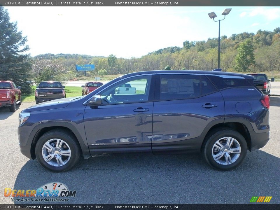 2019 GMC Terrain SLE AWD Blue Steel Metallic / Jet Black Photo #9