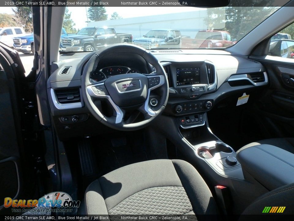 2019 GMC Terrain SLE AWD Blue Steel Metallic / Jet Black Photo #13