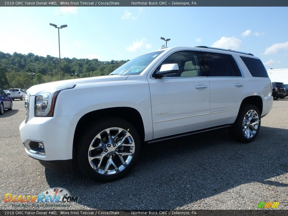 2019 GMC Yukon Denali 4WD White Frost Tintcoat / Cocoa/Shale Photo #1