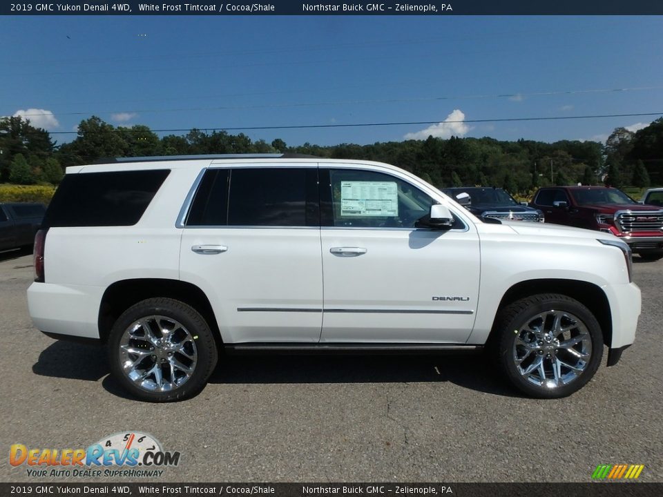 2019 GMC Yukon Denali 4WD White Frost Tintcoat / Cocoa/Shale Photo #4