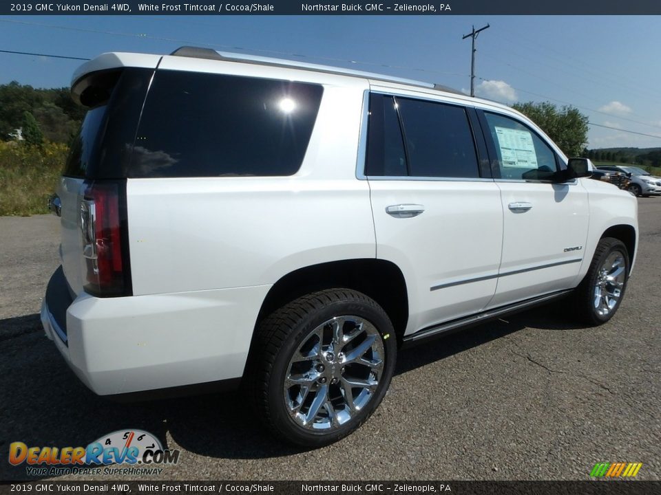 2019 GMC Yukon Denali 4WD White Frost Tintcoat / Cocoa/Shale Photo #5