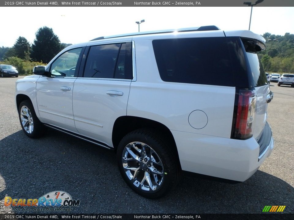 2019 GMC Yukon Denali 4WD White Frost Tintcoat / Cocoa/Shale Photo #7