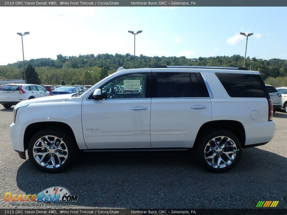 2019 GMC Yukon Denali 4WD White Frost Tintcoat / Cocoa/Shale Photo #8