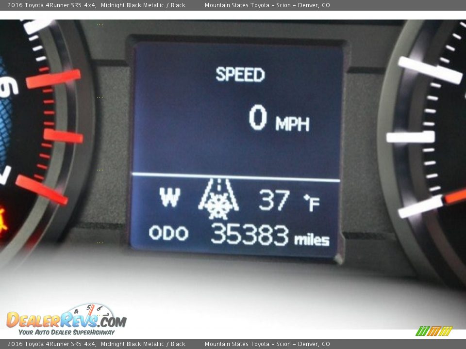 2016 Toyota 4Runner SR5 4x4 Midnight Black Metallic / Black Photo #12