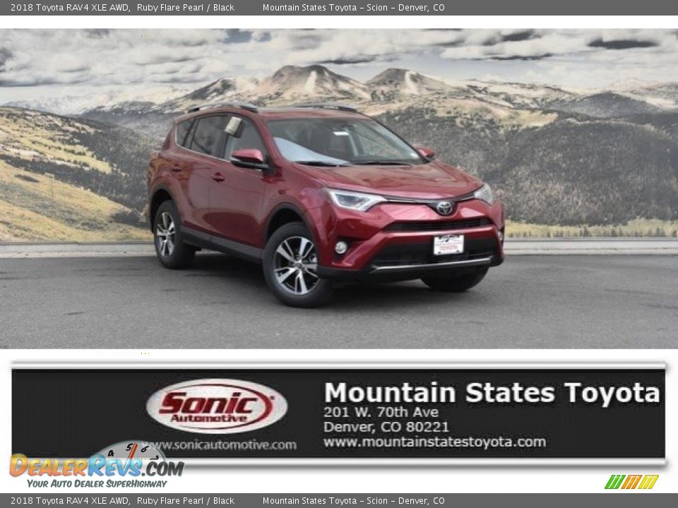2018 Toyota RAV4 XLE AWD Ruby Flare Pearl / Black Photo #1