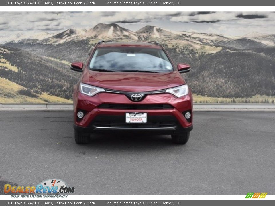 2018 Toyota RAV4 XLE AWD Ruby Flare Pearl / Black Photo #2