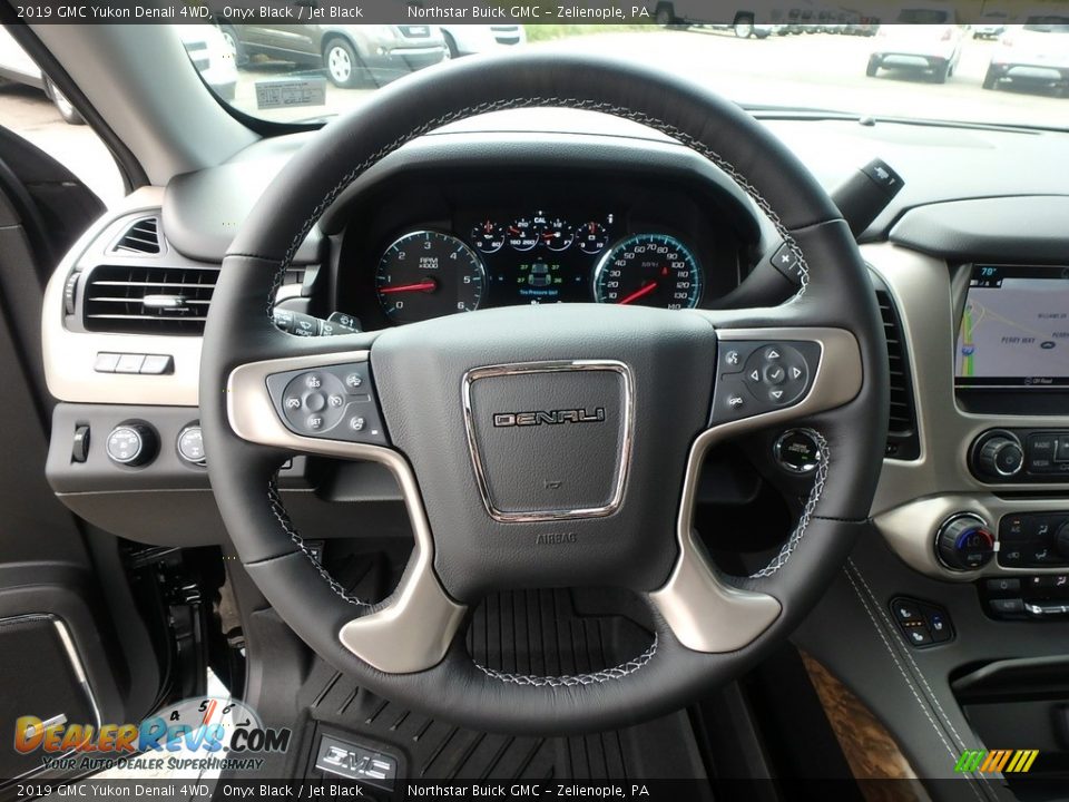 2019 GMC Yukon Denali 4WD Onyx Black / Jet Black Photo #17
