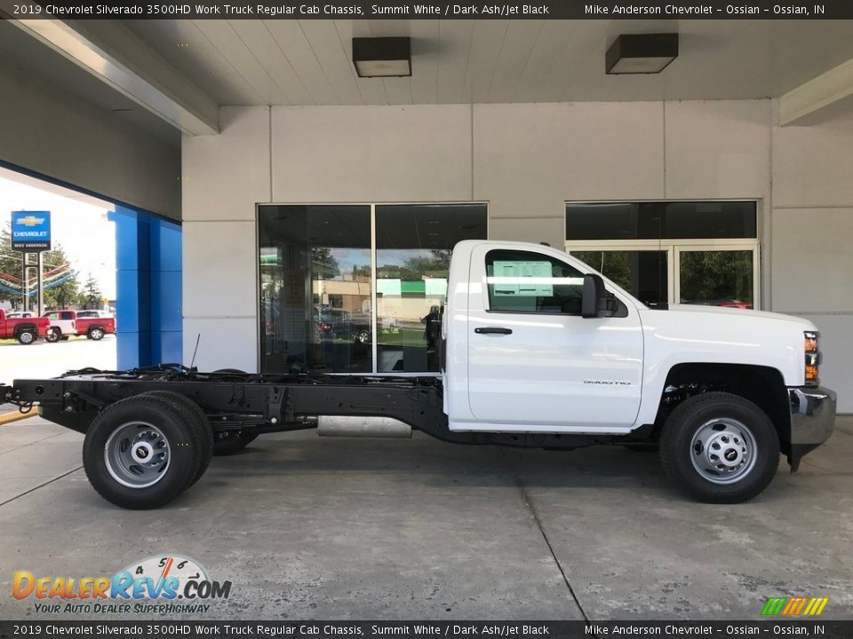 Summit White 2019 Chevrolet Silverado 3500HD Work Truck Regular Cab Chassis Photo #2