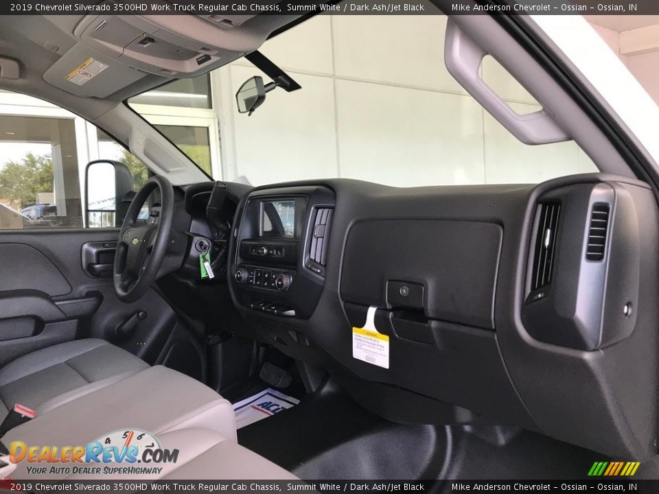 Dark Ash/Jet Black Interior - 2019 Chevrolet Silverado 3500HD Work Truck Regular Cab Chassis Photo #6